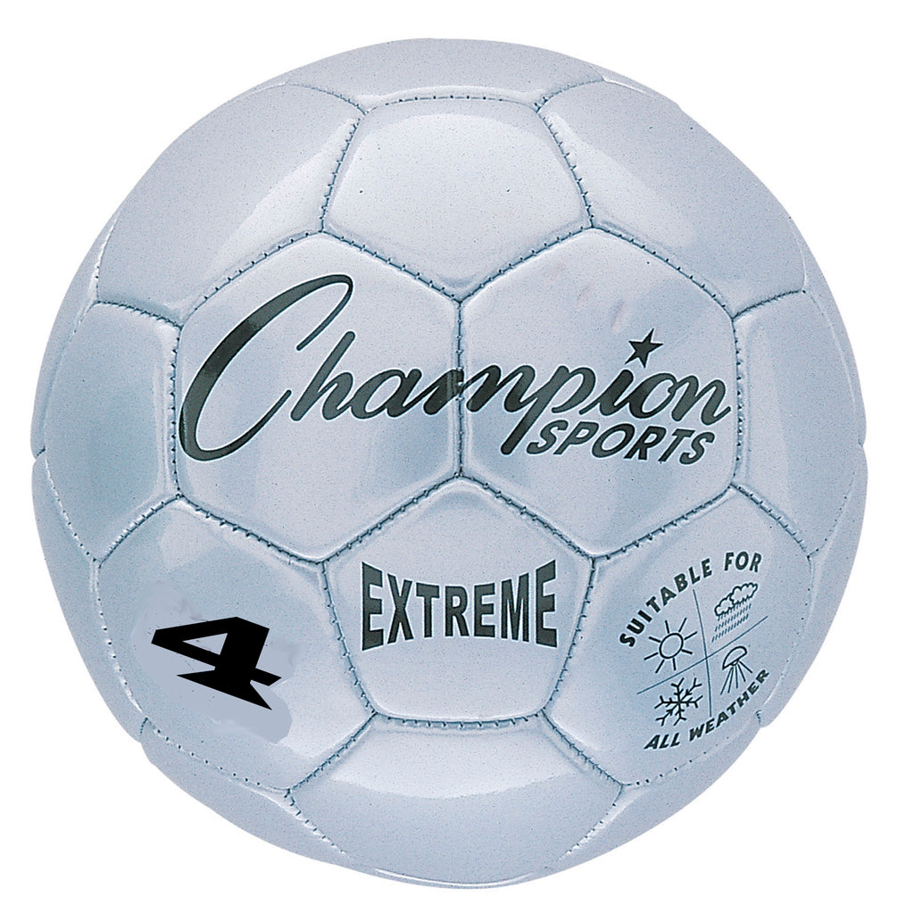 Soccer Ball Size4 Composite Silver