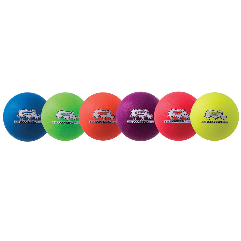 Dodgeball Set-6 Rhino Skin Rainbow