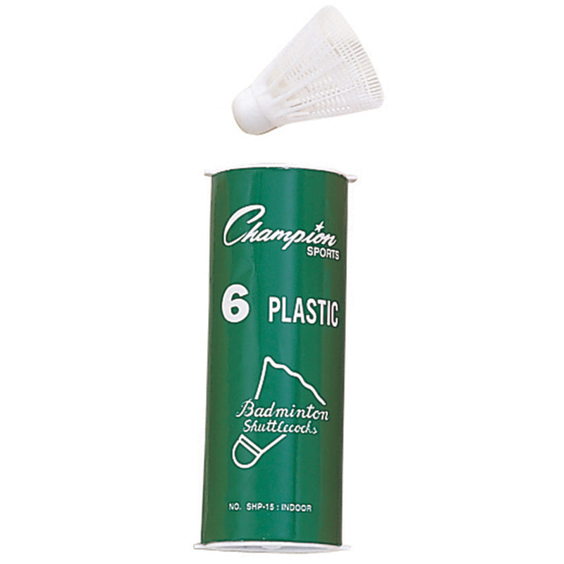 (6 Ea) Plastic Indoor Shuttlecocks