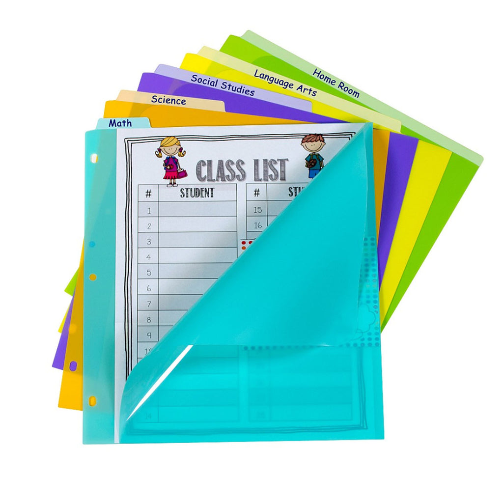 5 Tab Index Dividers W- Vertical Tab