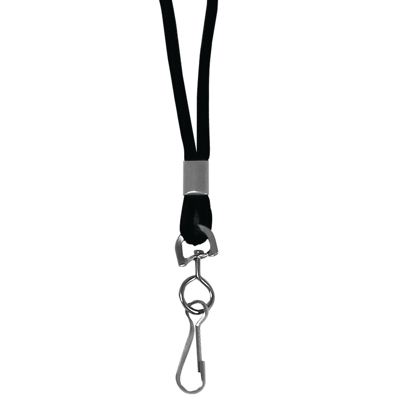 C Line Blk Std Lanyard With Swivel Hook