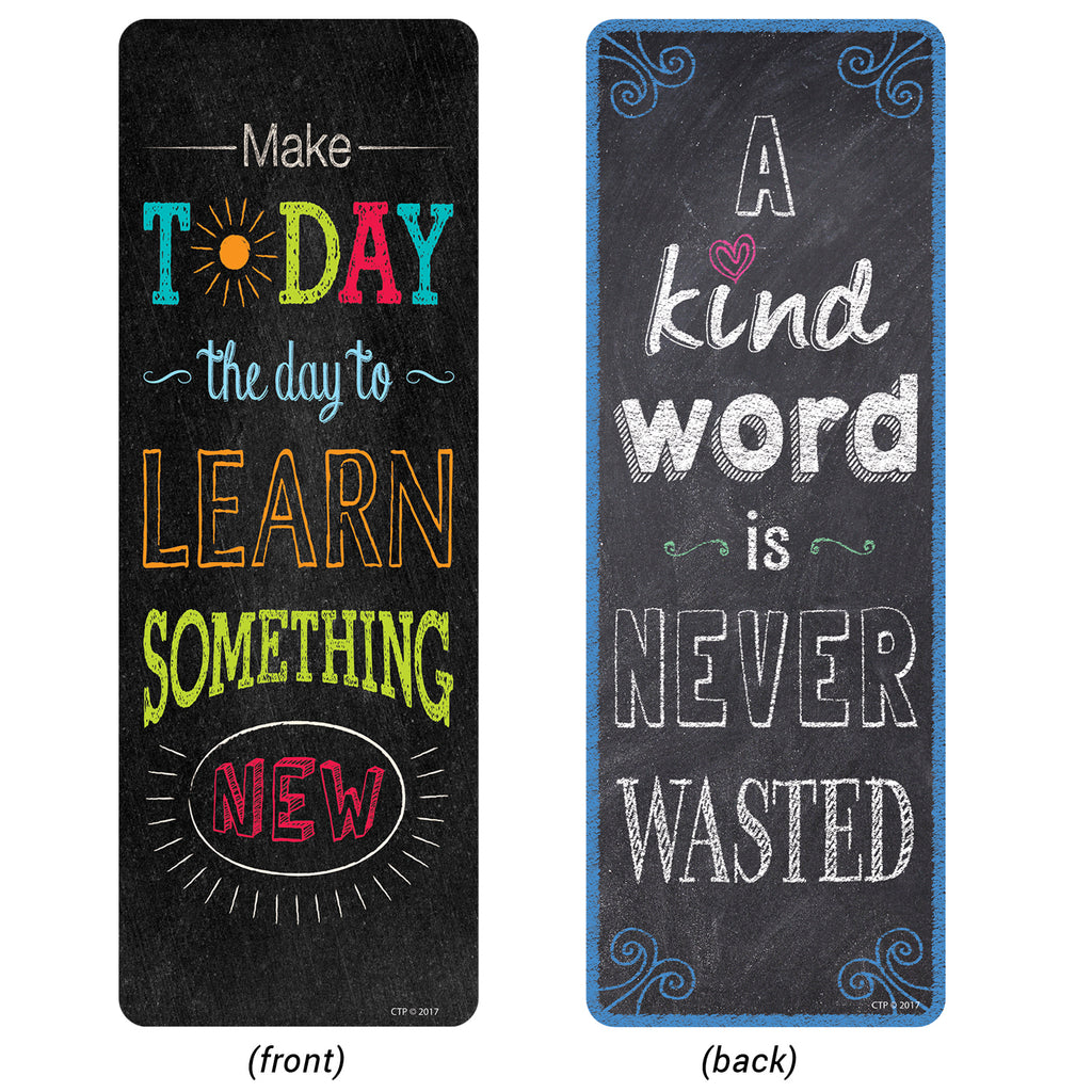 Chalk It Up Quotes Bookmarks Motivational