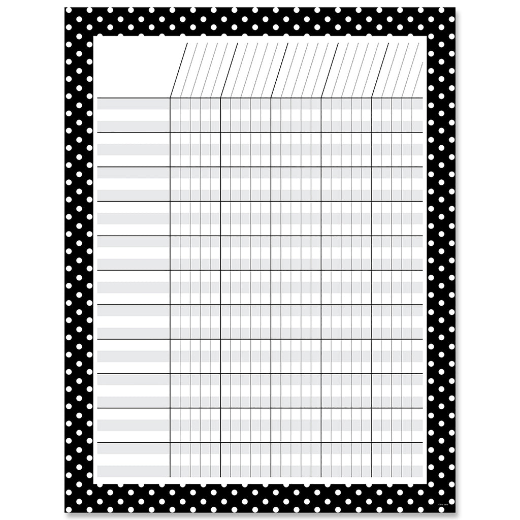Incentive Chart Black White Dots