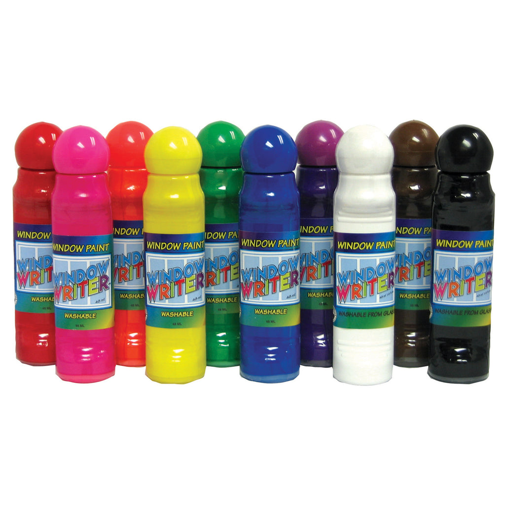 Crafty Dab Window Paints & 10-pk Window Writers