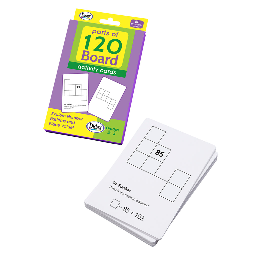 Parts Of 120 Board Activity Cards