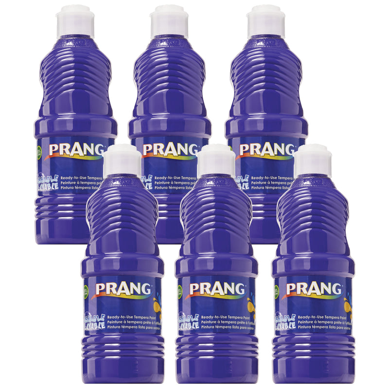 (6 Ea) Prang Washable Paint 16oz Violet