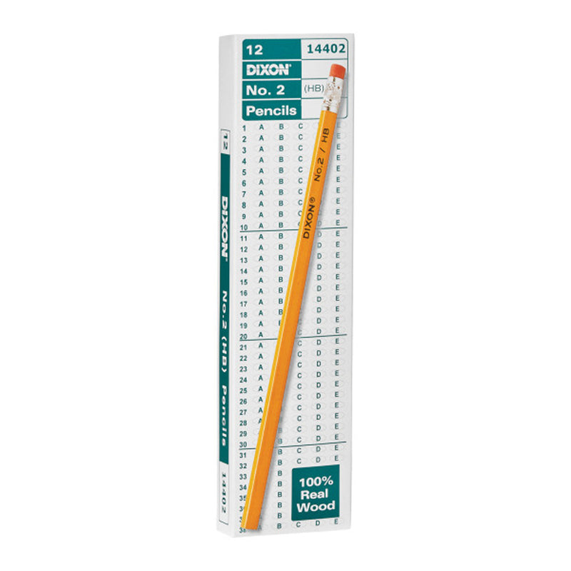 Dixon No 2 Pencils Yellow Box Of 12