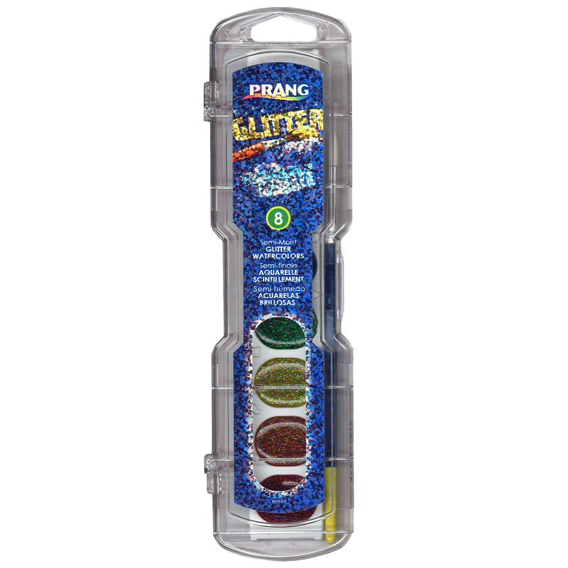 (6 Ea) Prang Watercolor Glitter Color 8 Colors