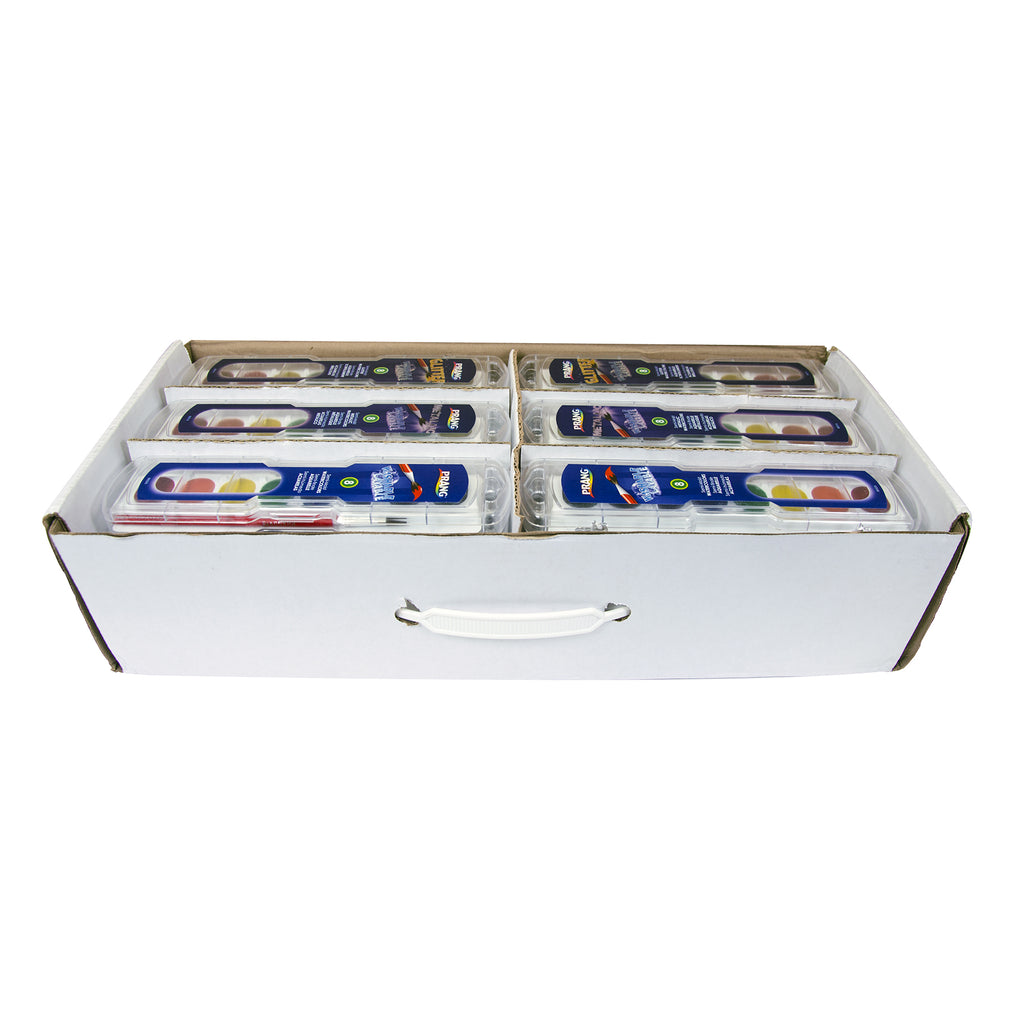 Prang® Watercolors, Washable, Oval Pans, Masterpack