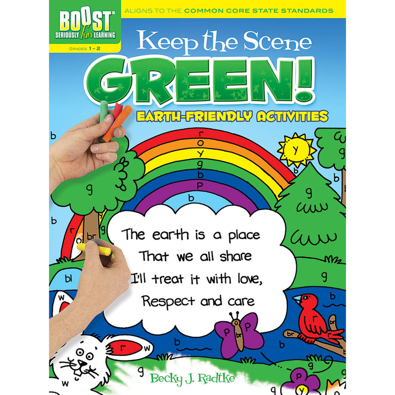 Boost Keep The Scene Green Coloring Book Gr 1-2