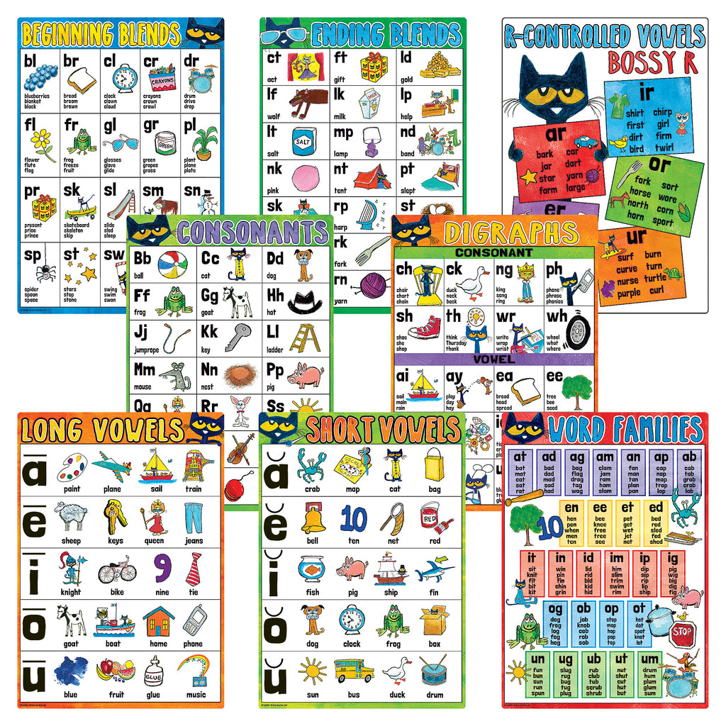 Pete The Cat Phonics Small Posters