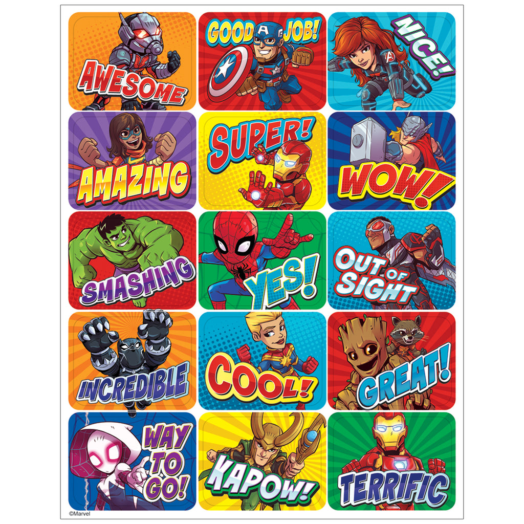 Marvel Super Hero Adventur Stickers Success