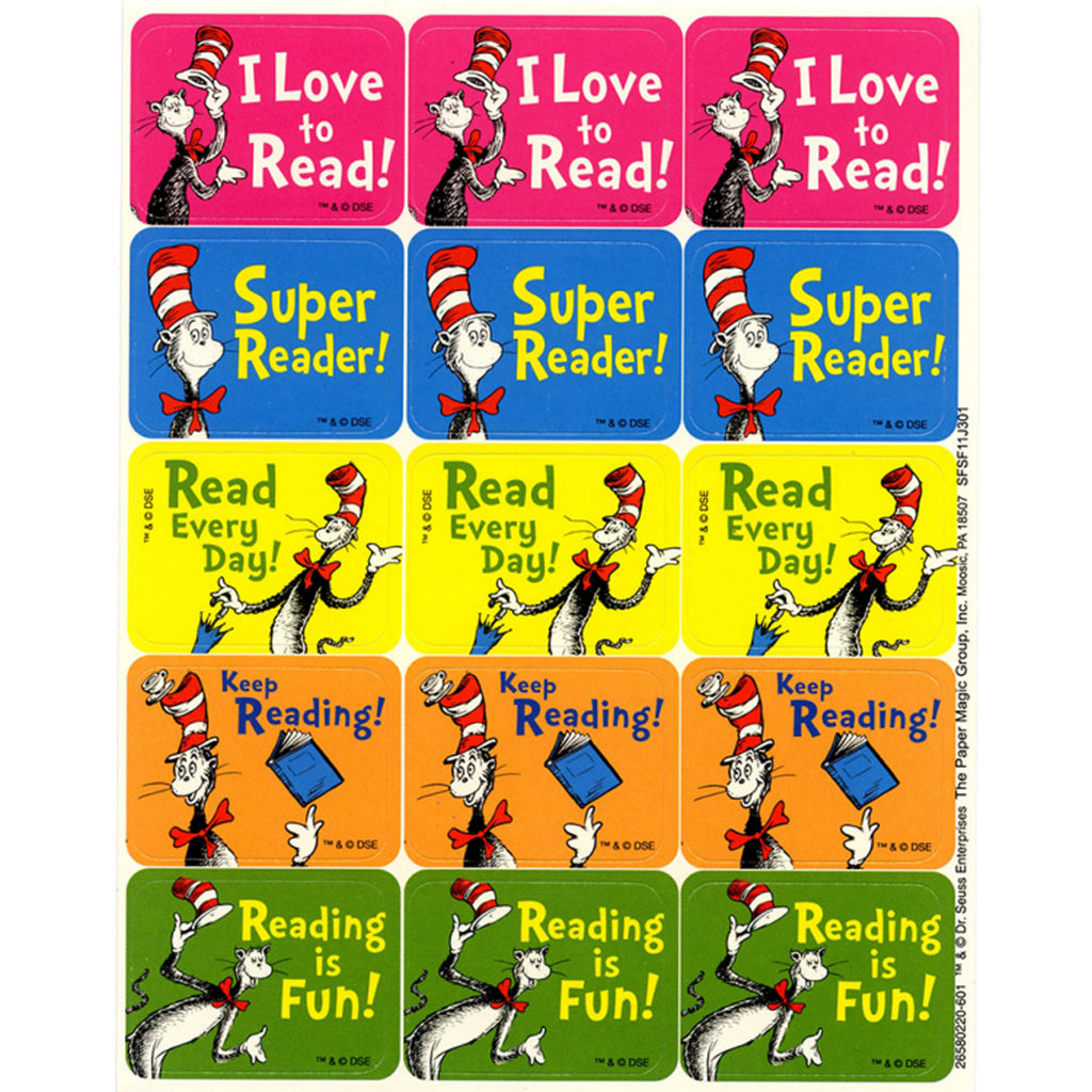 Cat In The Hat Reading Success Stickers