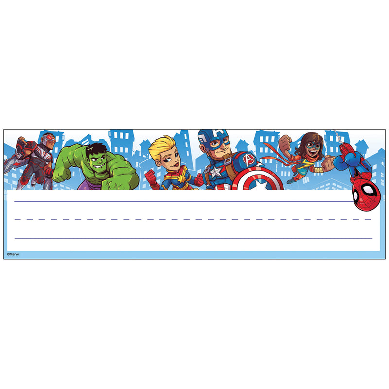 Marvel Super Hero Adventure Name Plates Self Adhesive