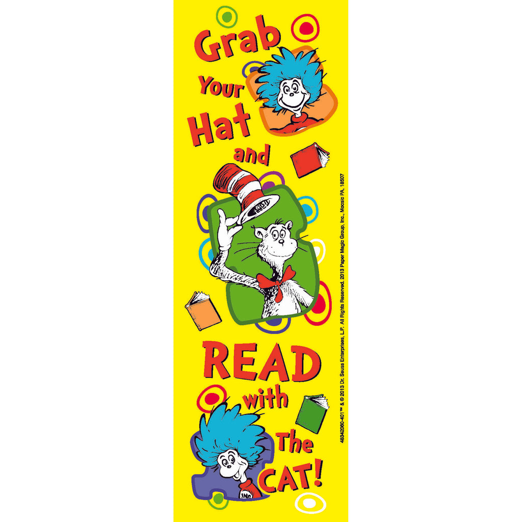 Dr Seuss Grab Your Hat Bookmarks