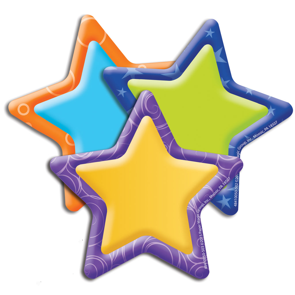 Stars Assorted Paper Cut Outs Color My World