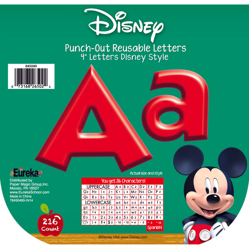 Mickey Mouse Clubhouse Red Deco Letters