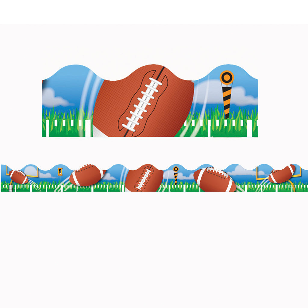 (6 Pk) Football Deco Trim