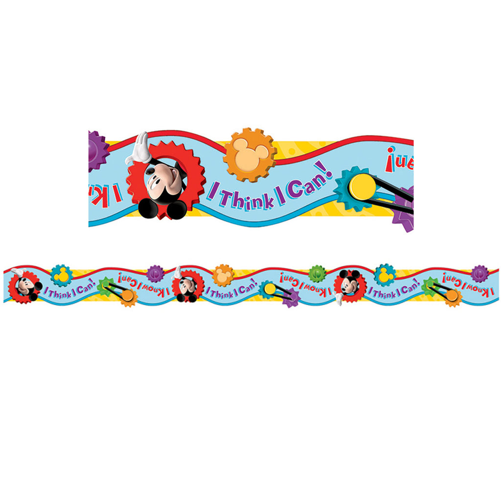 Mickey Mouse Clubhouse I Think I Can Extra Wide Die Cut Deco Trim