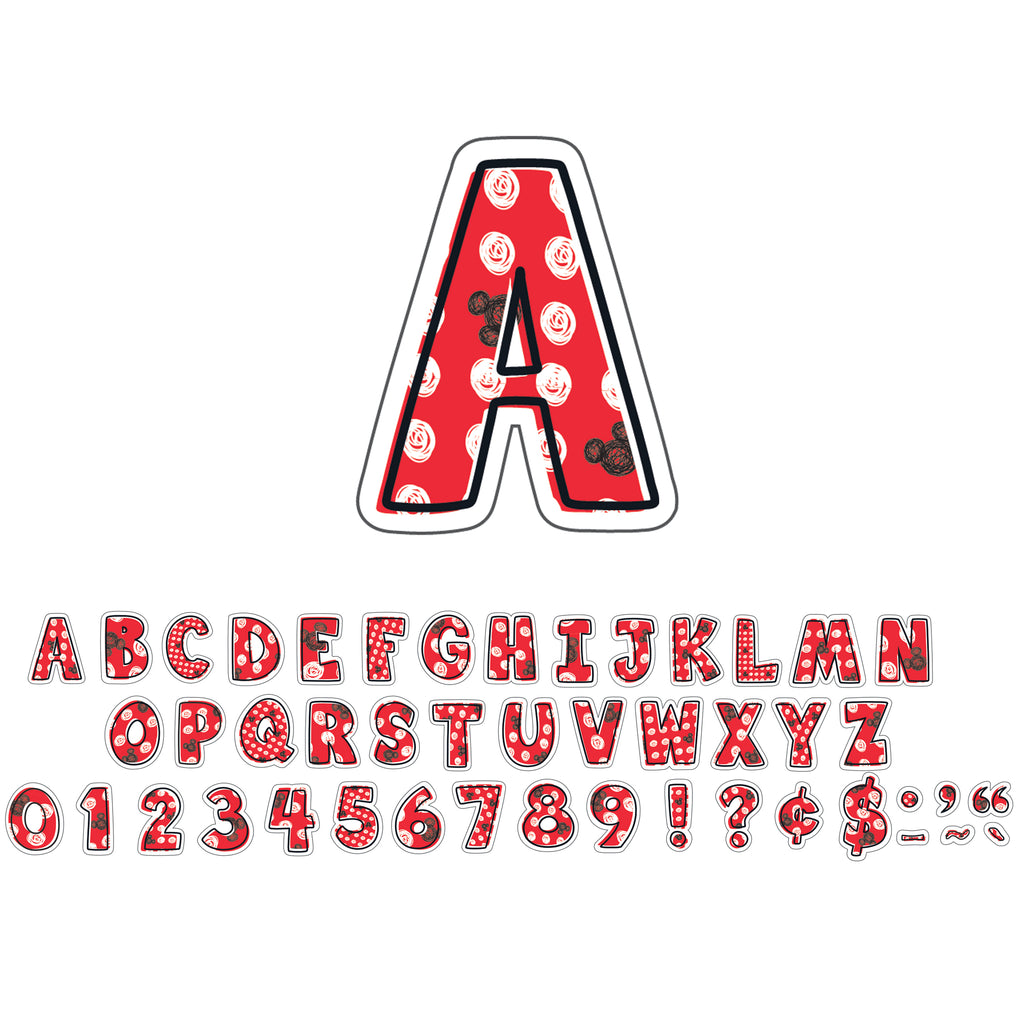 Mickey Color Pop 4in Deco Letters