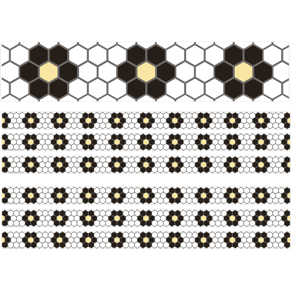 The Hive Floral Mosaic Deco Trim®, 37 Feet Per Pack, 6 Packs