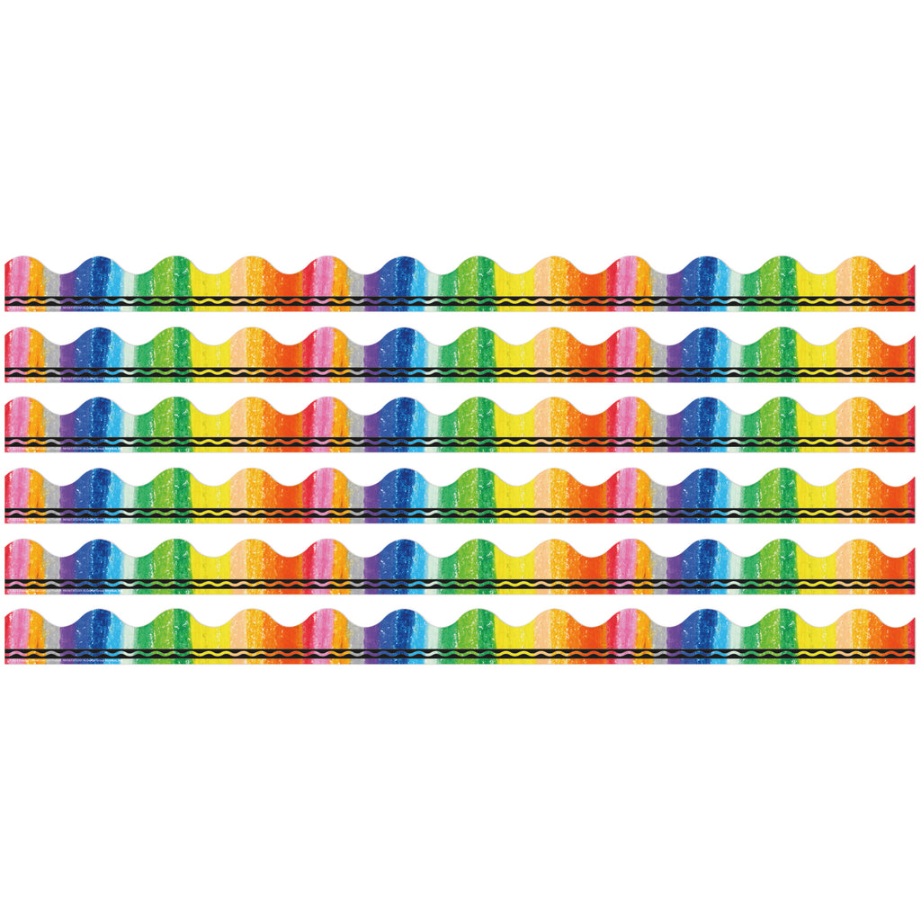 Crayola® Rainbow Deco Trim®, 37 Feet Per Pack, 6 Packs