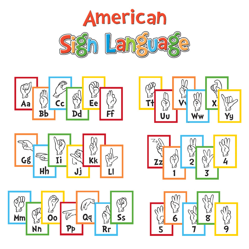 Dr Seuss Sign Language Alphabet Mni Bulletin Board Set