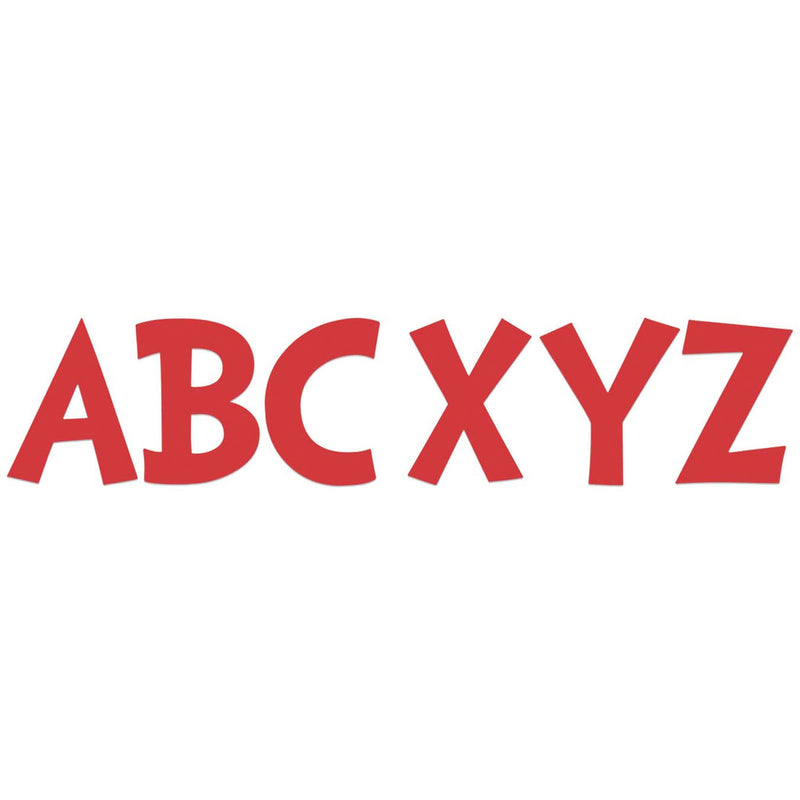 Dr Seuss 7in Punch Out Letters Red