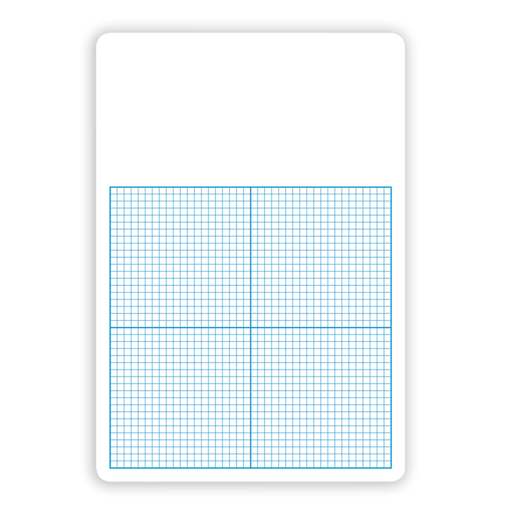 Single 1-4in Graph Dry Erase Board 11 X 16