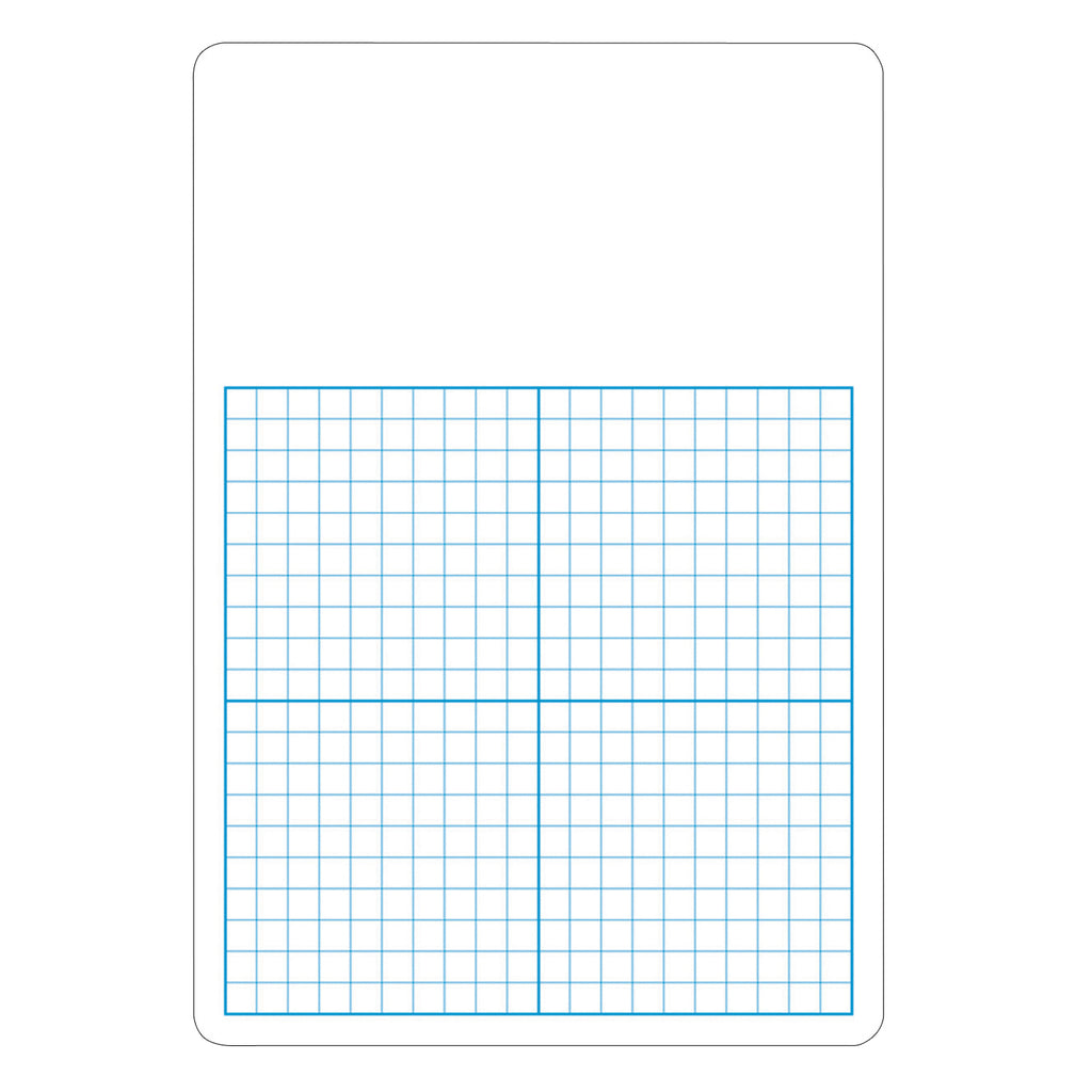 Single 1-2in Graph Dry Erase Board 11 X 16