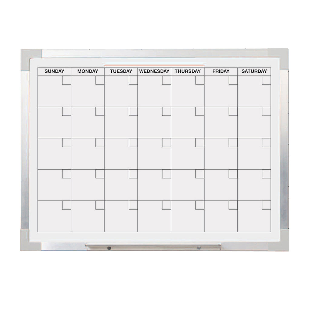 Aluminum Magnetic Calendar Bd 18x24 Framed
