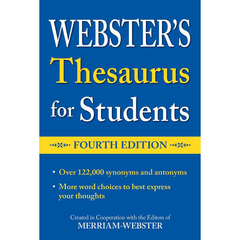 Websters Thesaurus For Students Fourth Edition
