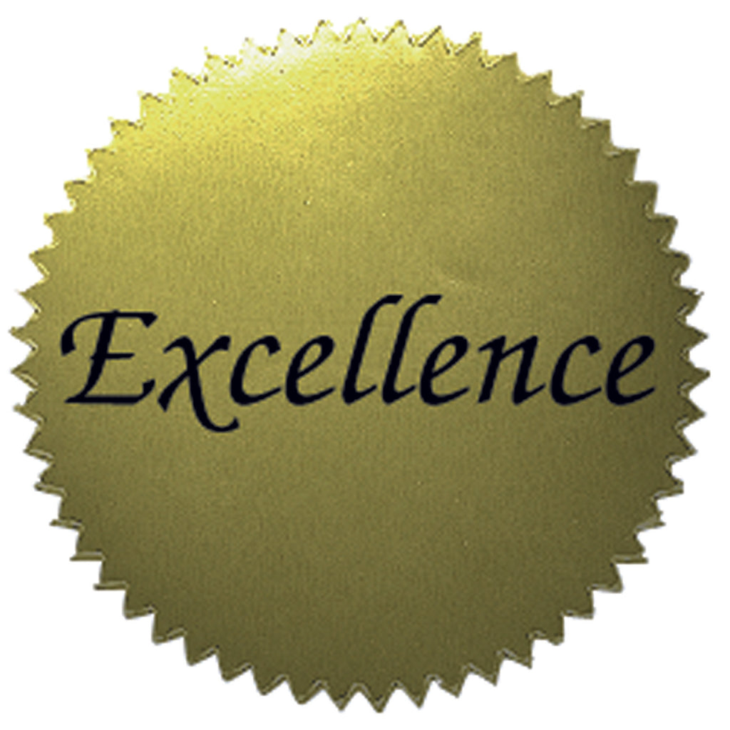 Stickers Gold Excellence 50-pk 2 Diameter
