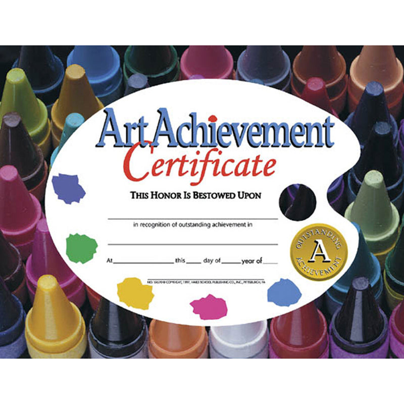Certificates Art Achievement 30-pk 8.5 X 11
