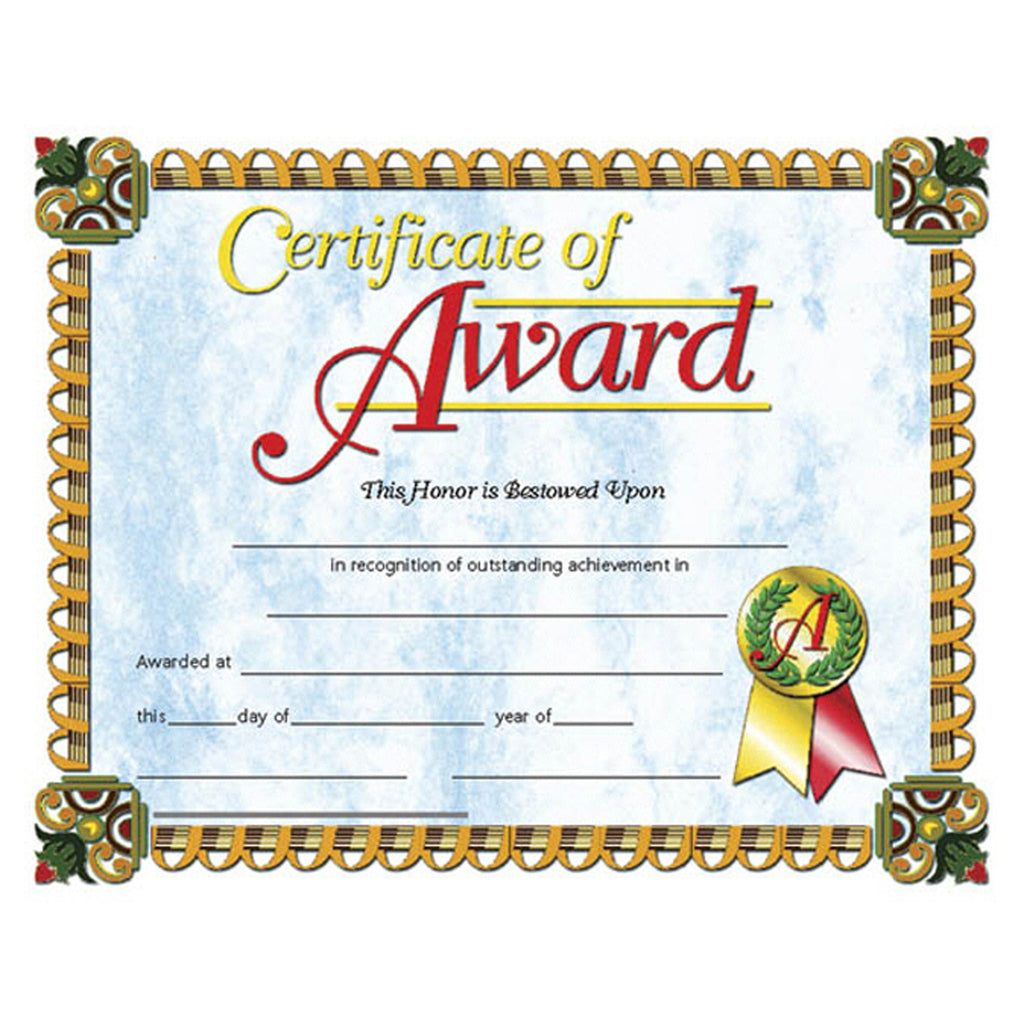 Certificates Of Award 30-pk 8.5 X 11 Inkjet Laser