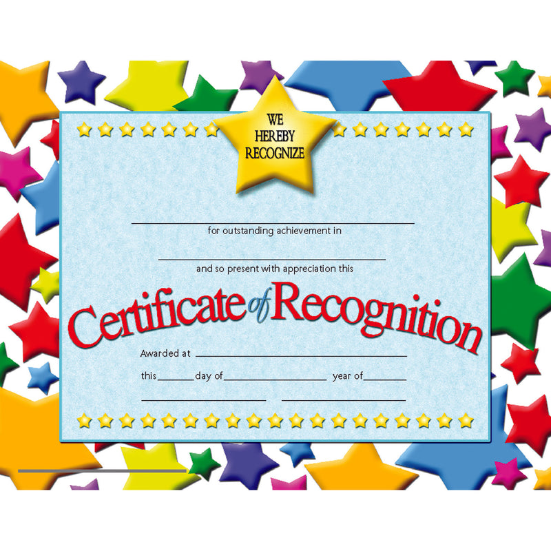 Certificates Of Recognition 30 Pk 8.5 X 11 Inkjet Laser