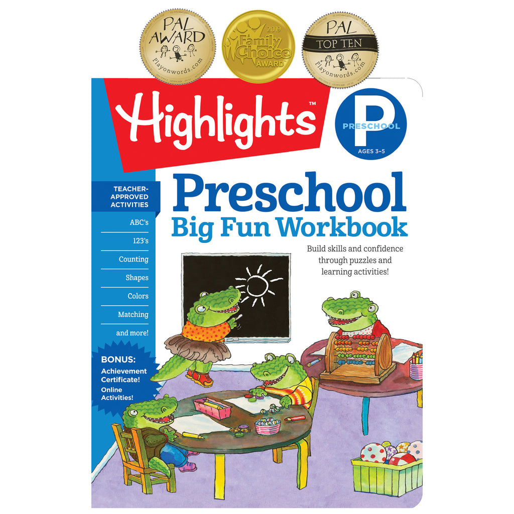 Big Fun Workbooks Preschool Highlights