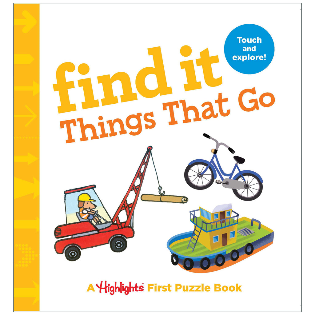 Find It Things That Go Board Book Highlights