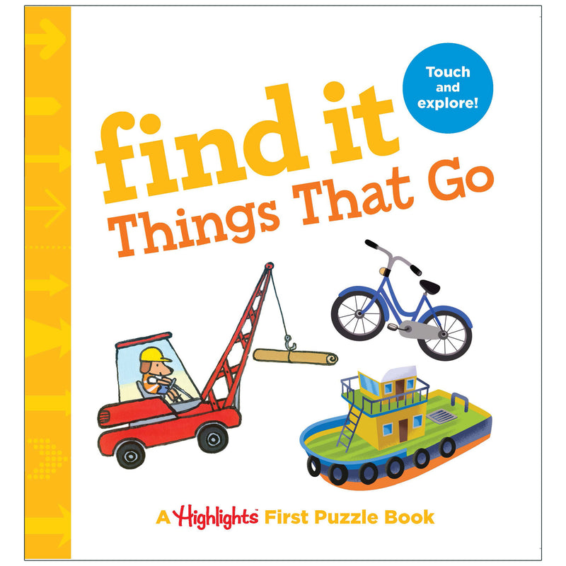Find It Things That Go Board Book Highlights