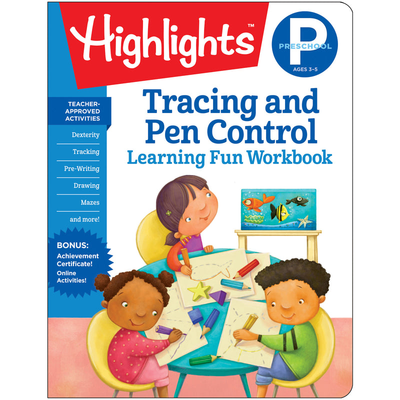 Preschool Tracing And Pen Control Learning Fun Workbooks Highlights