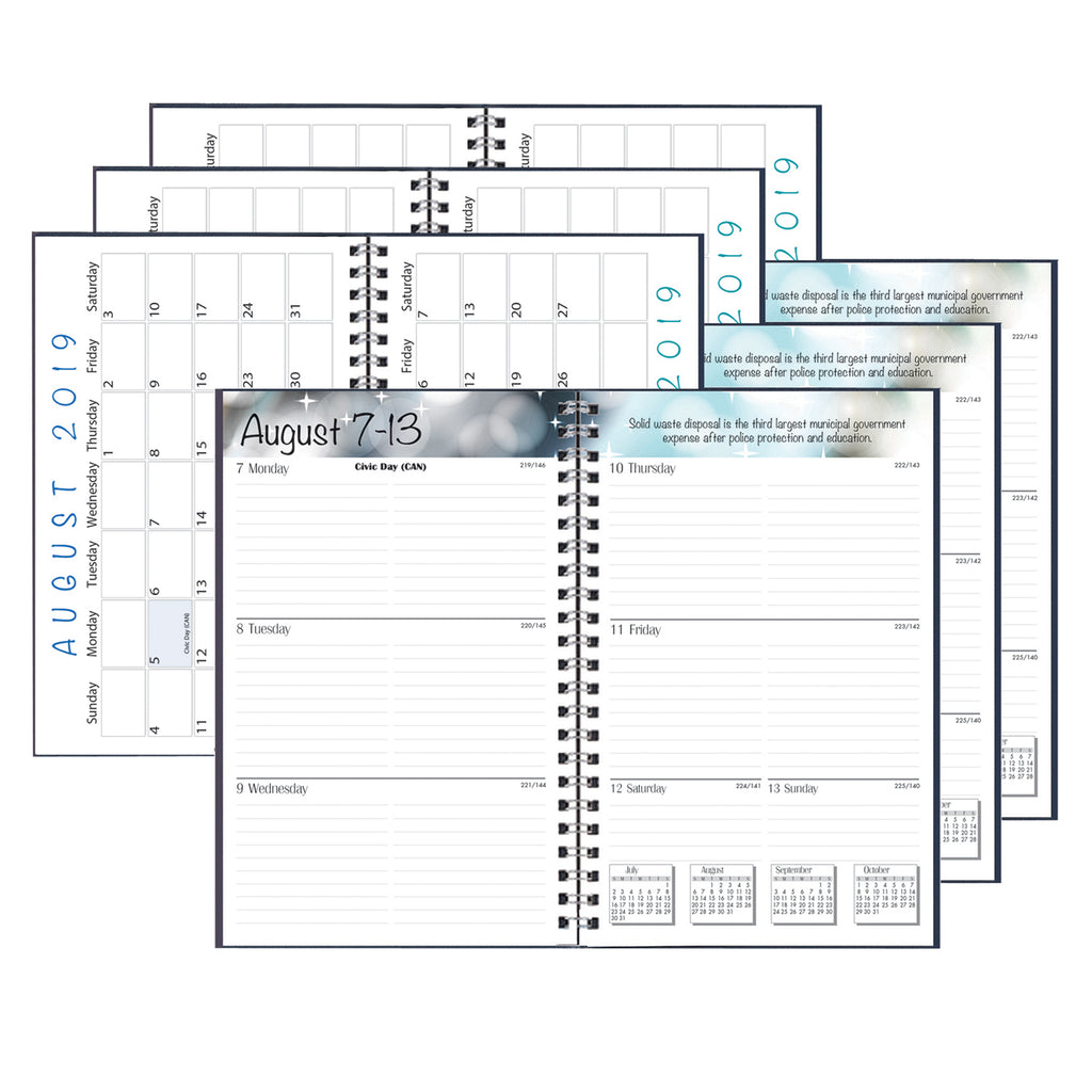 (3 Ea) Academic Weekly Assignment Book Blk