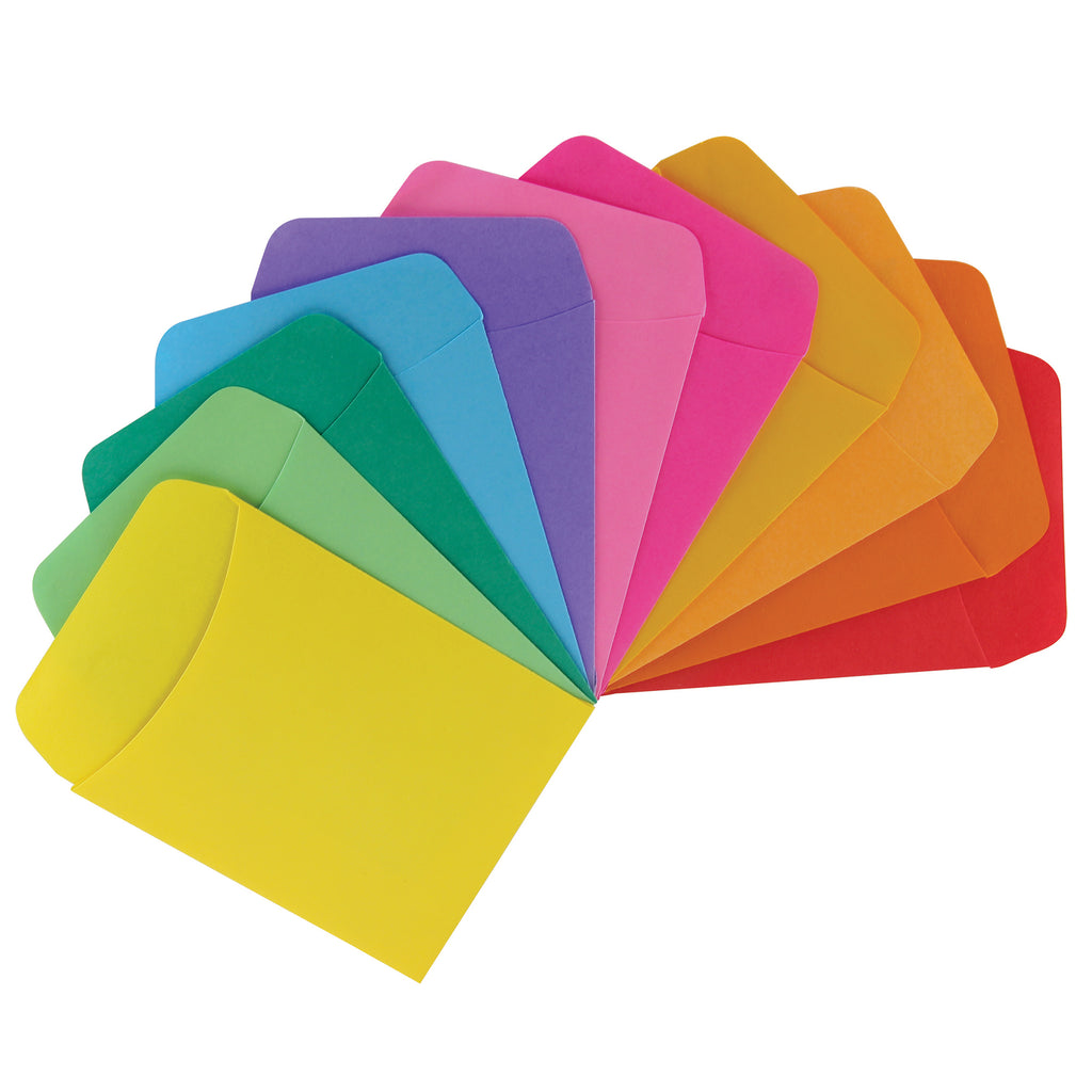 Library Pockets 30pk Primary Colors