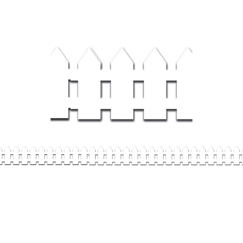 White Fence Mighty Brights Border