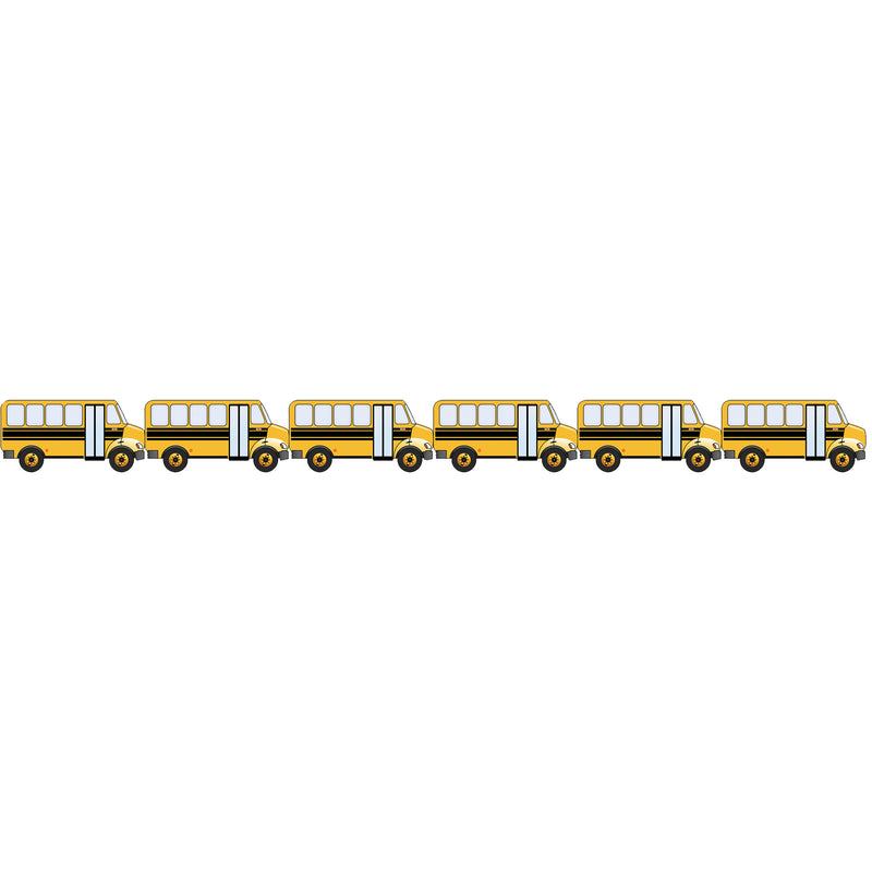 School Bus Die Cut Border