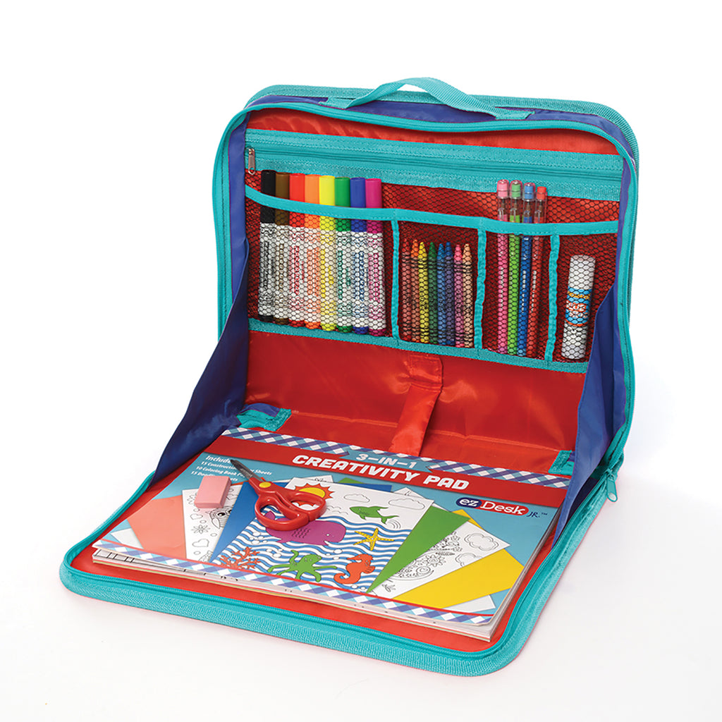 Ezdesk Travel Activity Kit Multiuse Paper Pad Writing Accs