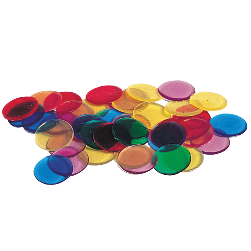 Transparent Counters 250-pk 3-4 6 Colors