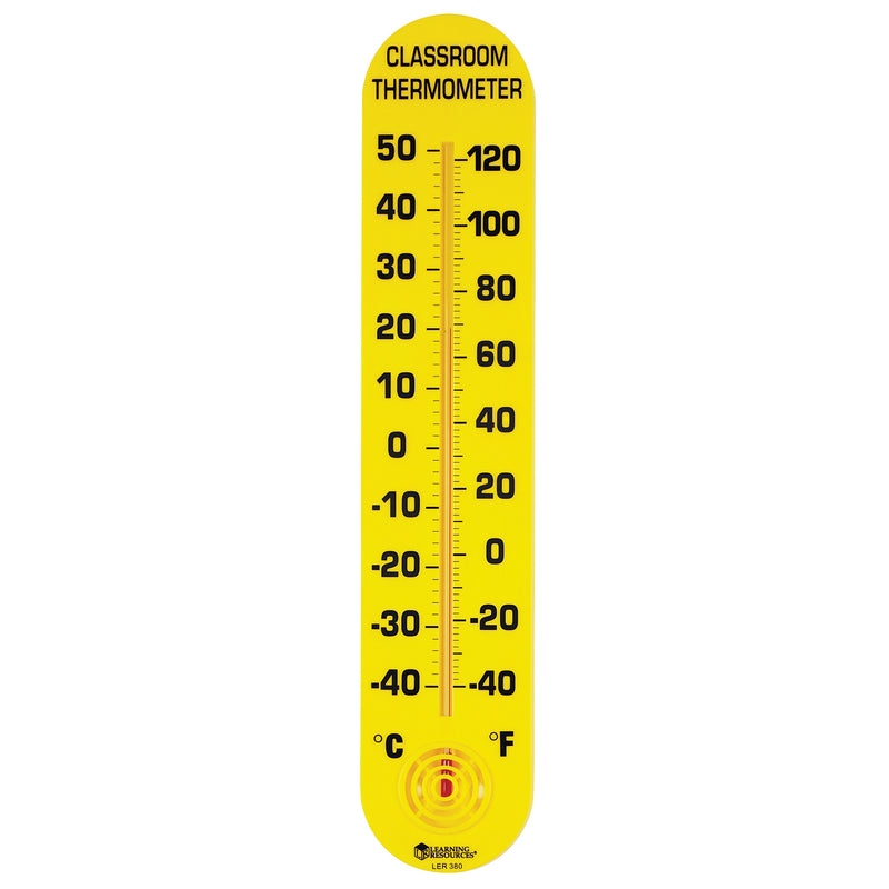 Classroom Thermometer 15h X 3w Fahrenheit-celsius