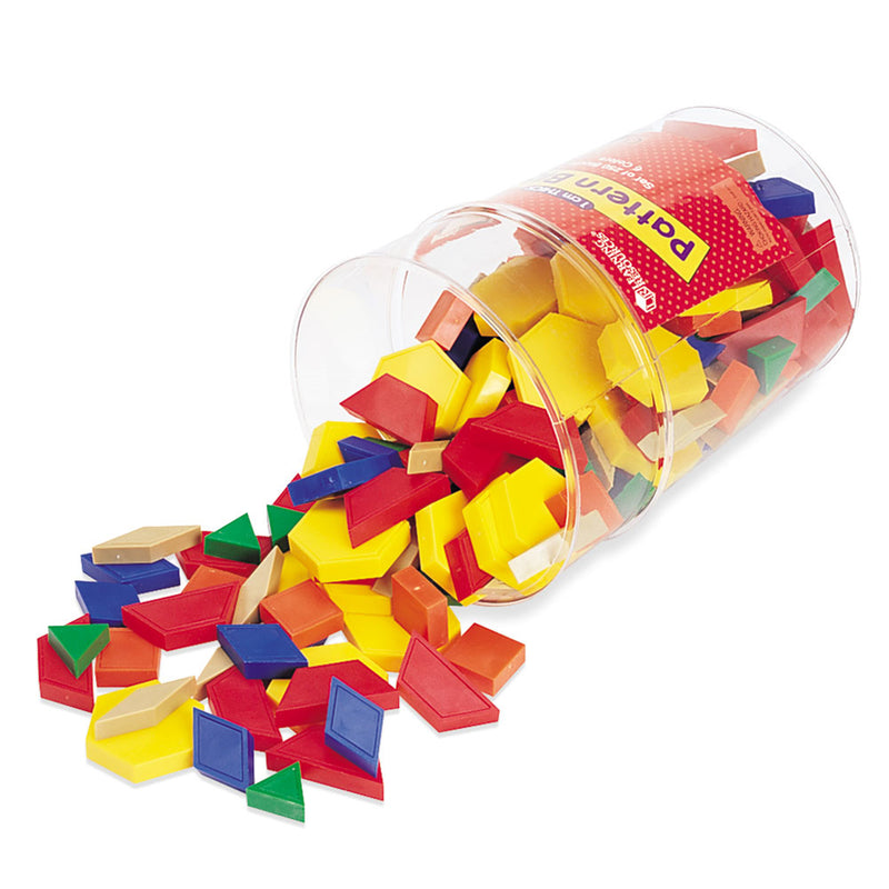 Pattern Blocks Plastic 1cm 250-pk