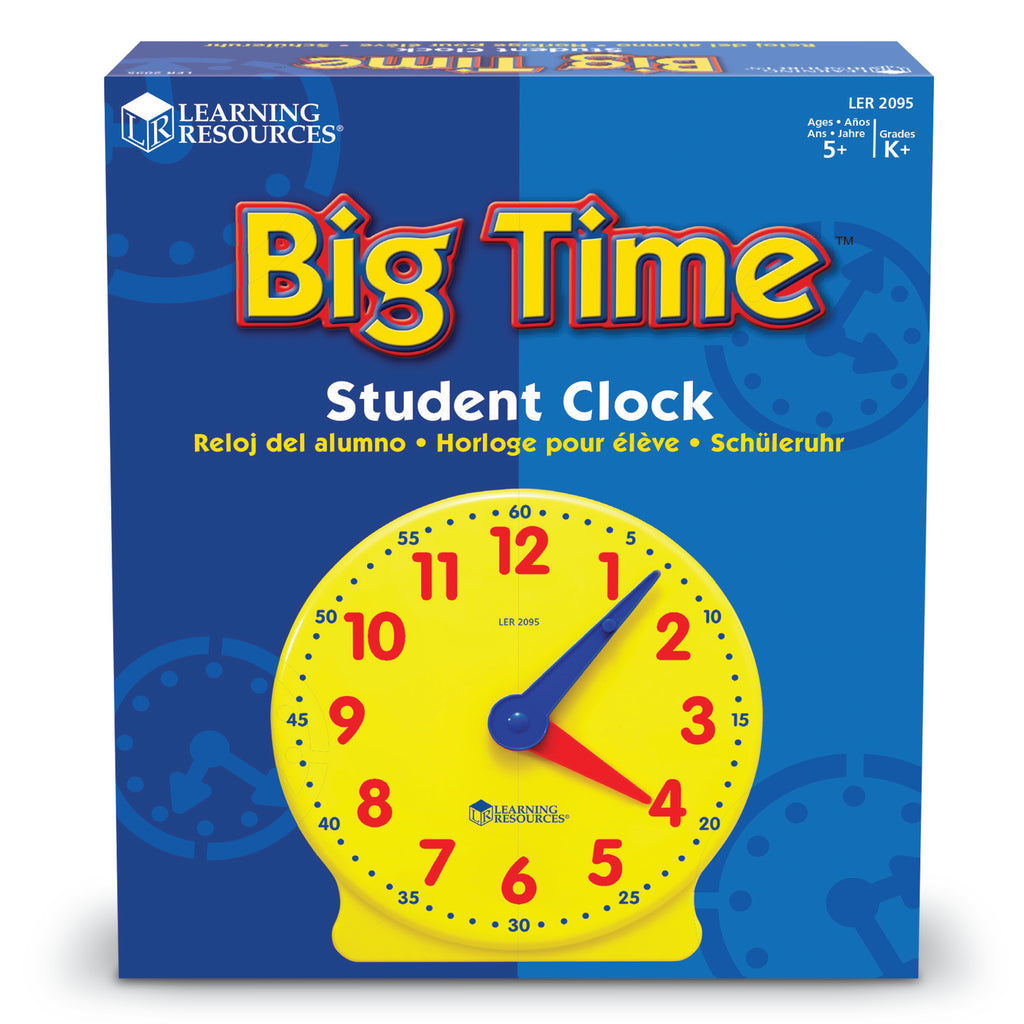 Big Time Clock Student 12 Hr 5 Diameter Plastic
