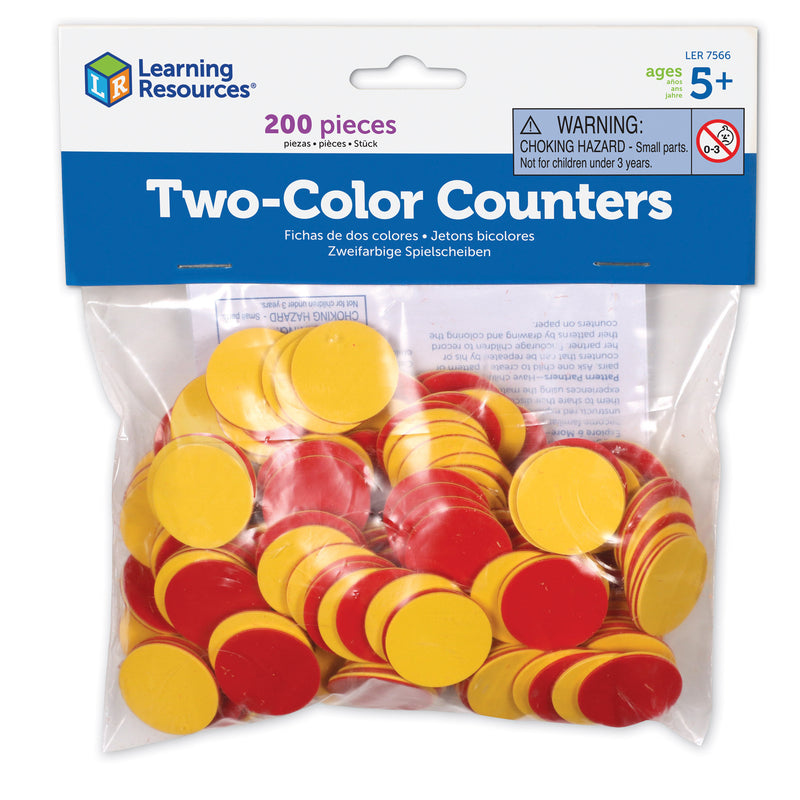Two Color Counters Red And Yellow Set Of 200